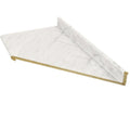 White Right-Hand Miter-Cut Laminate Kitchen Countertop N1306