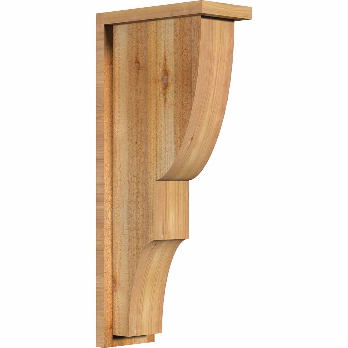 Ridgewood Rough Sawn Corbel with Backplate, Western Red Cedar N204115