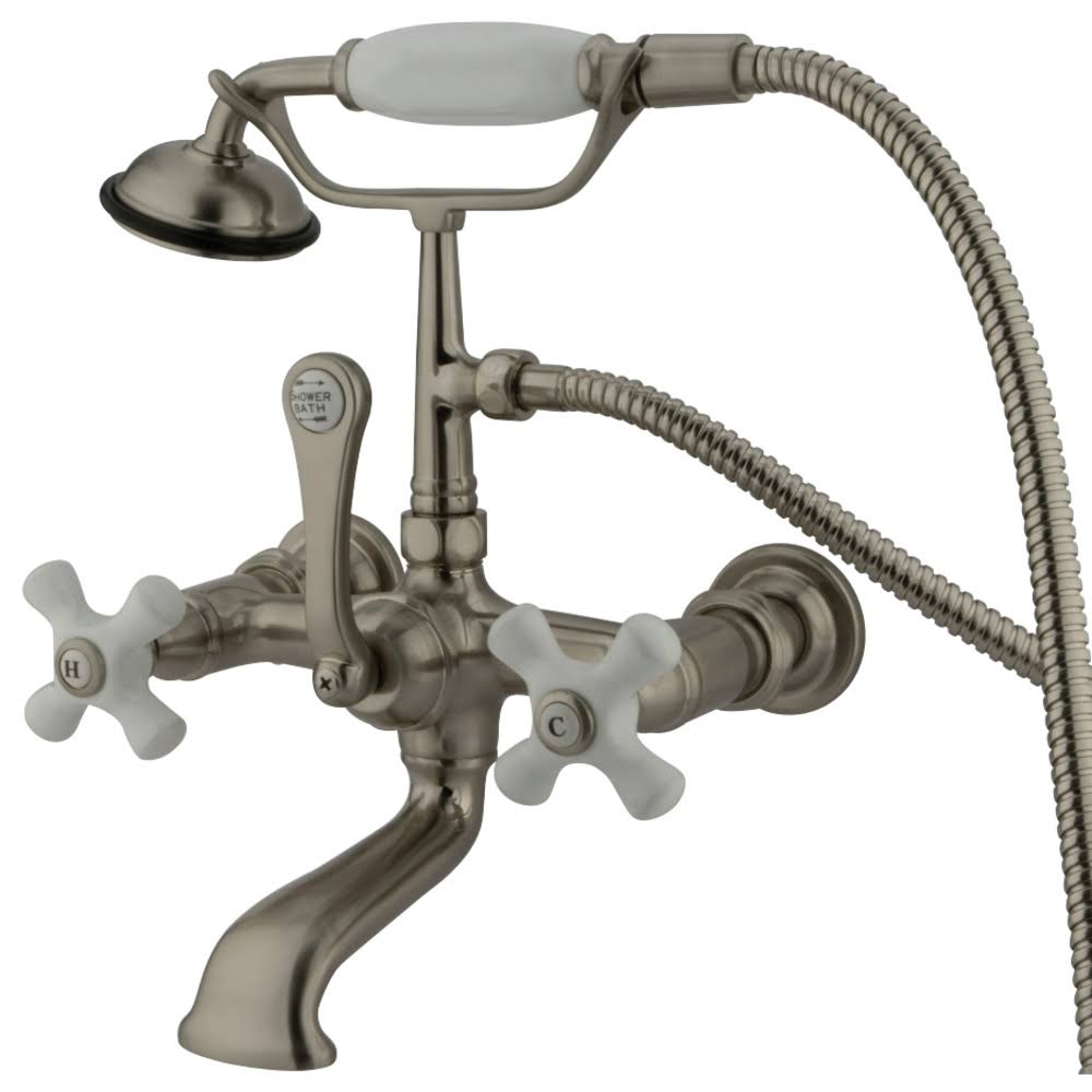 Vintage Wall Mount Clawfoot Tub Filler with Hand Shower C478815
