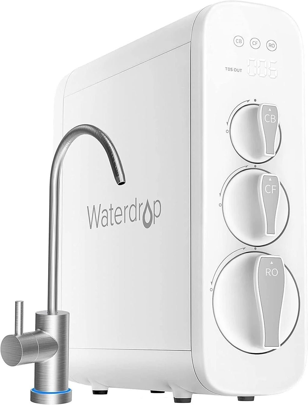 Tankless 7 Stage Reverse Osmosis Drinking Water Filtration System with Smart Faucet H753