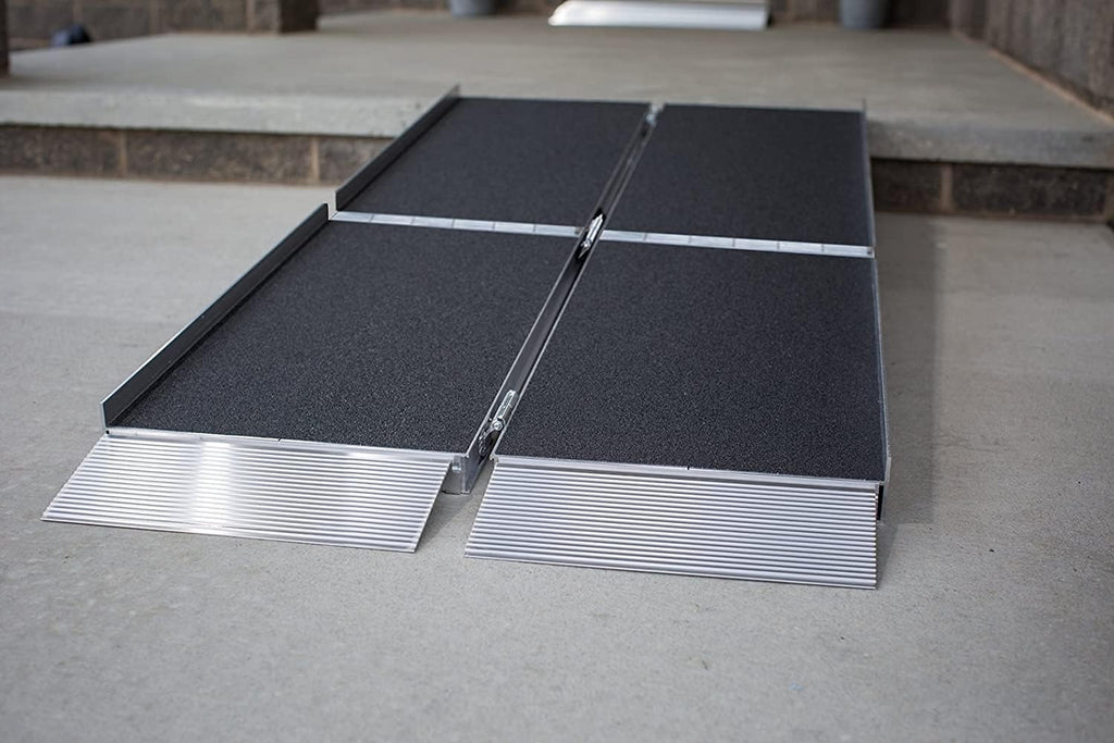 Suitcase Trifold Portable Ramp with Slip-Resistant Surface, 7 Foot B491