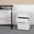 White 3-Drawer Locking Filing Cabinet Z937911