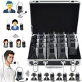 Wireless Headset Microphone Tour Guide System (1 Transmitter 14 Receivers with Black Storage Case) L335