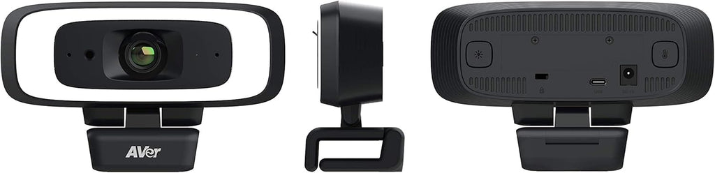 4K USB Webcam with Built-in Lighting and Privacy Cover J8440