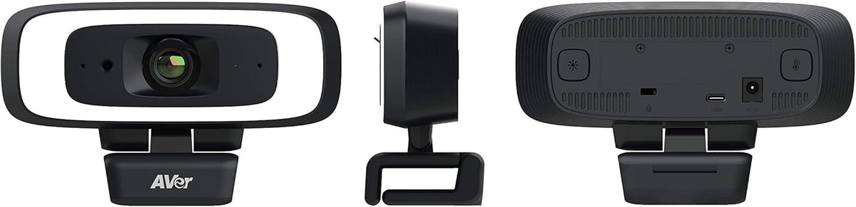4K USB Webcam with Built-in Lighting and Privacy Cover J8440