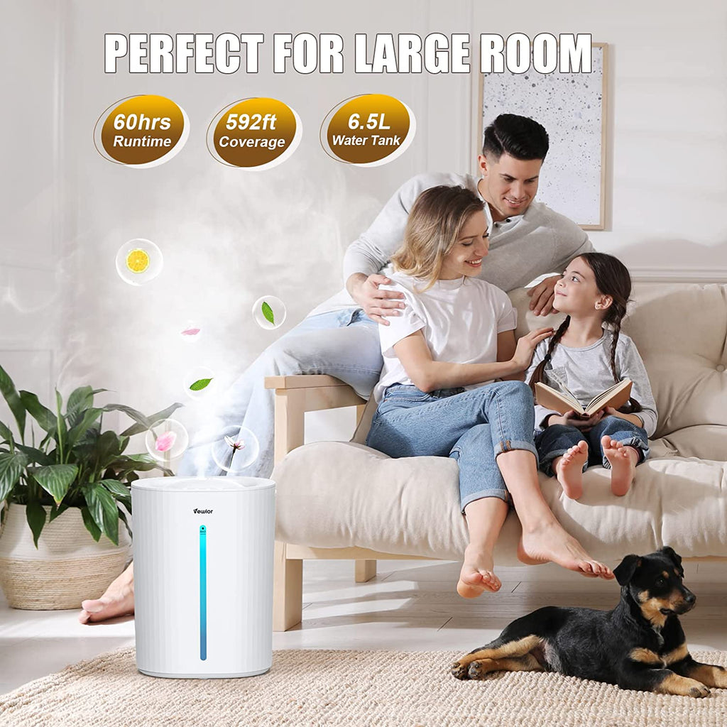 6.5L Top Fill Cool Mist Ultrasonic Humidifier N789