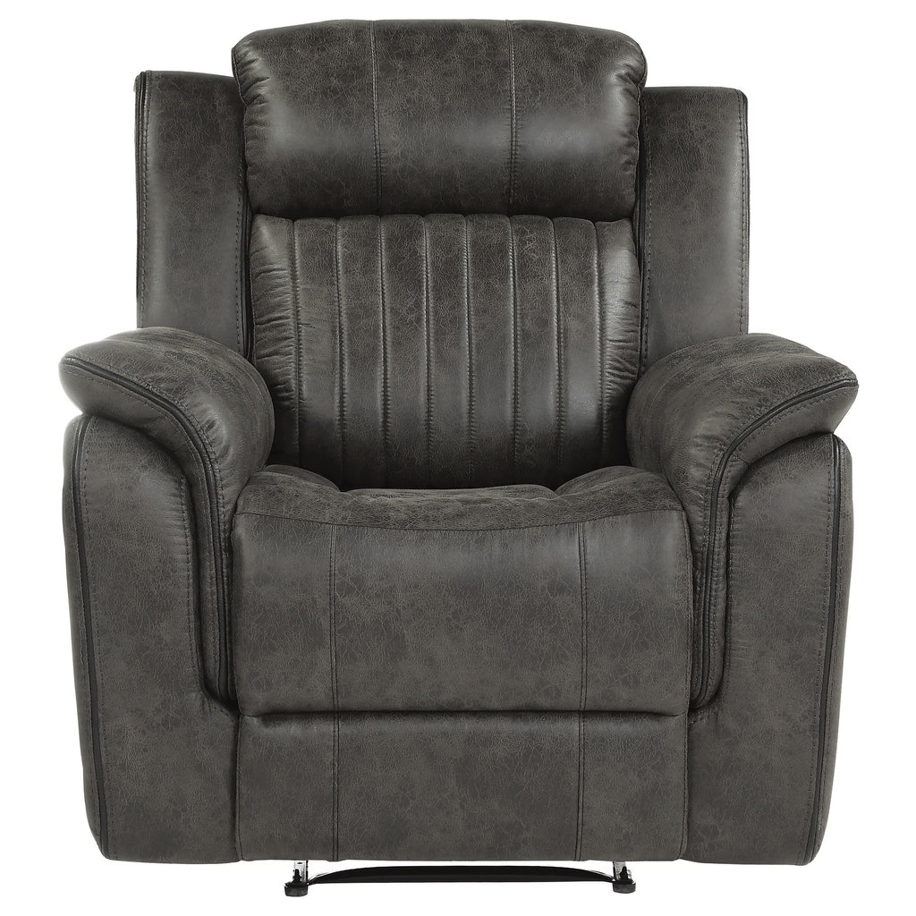 Polished Microfiber Upholstered Reclining Chair V669
