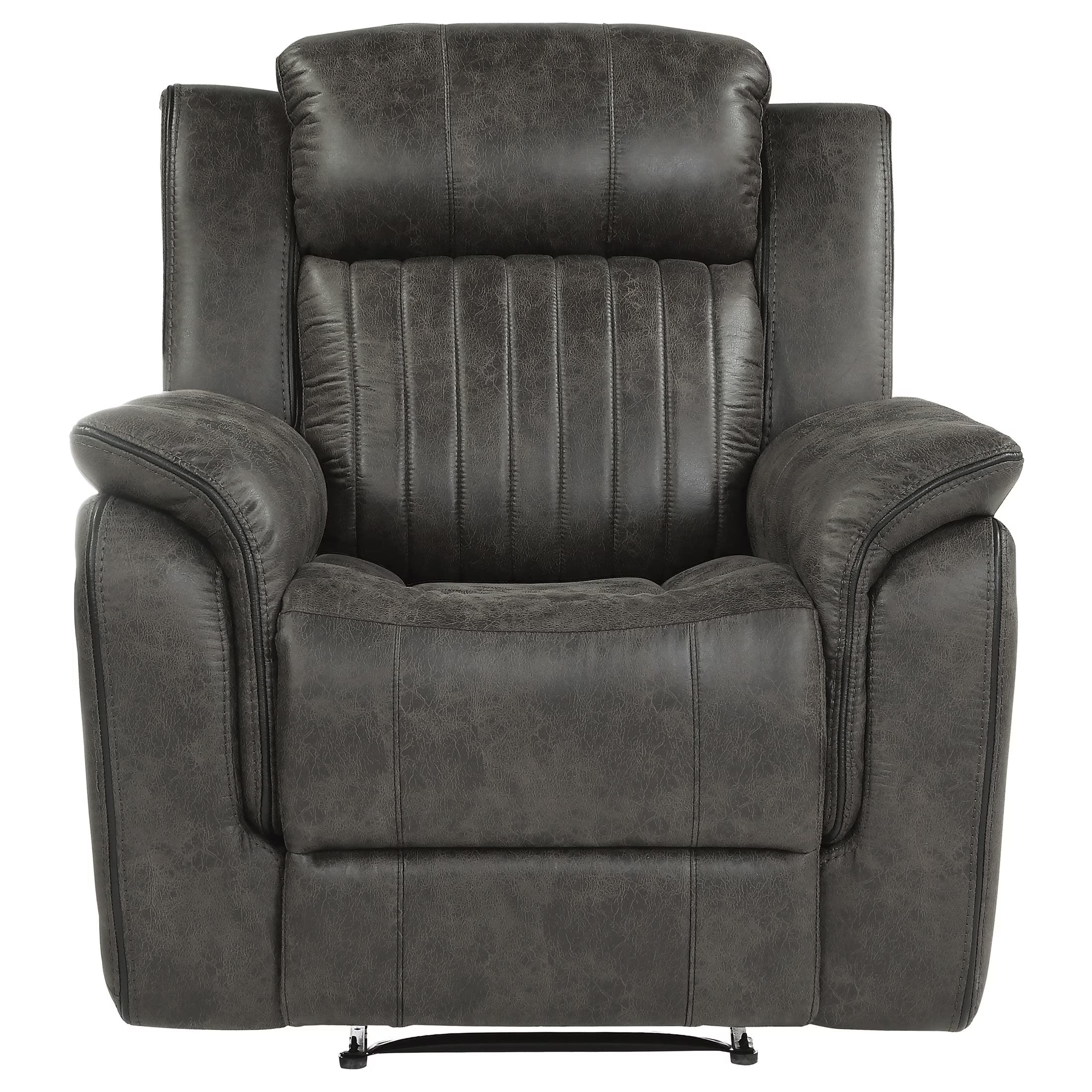 Polished Microfiber Upholstered Reclining Chair V669