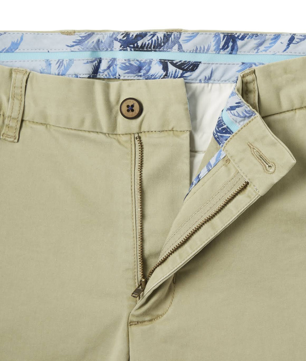 Beige Flat Front Chino Pant F5344