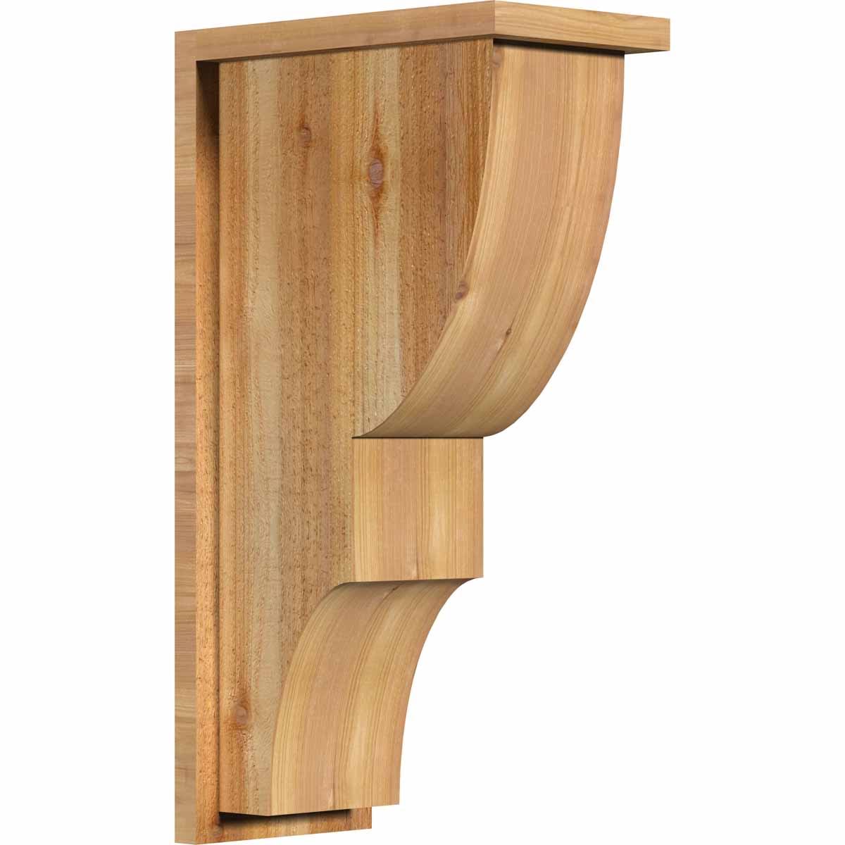 Ridgewood Rough Sawn Corbel with Backplate, Western Red Cedar W124