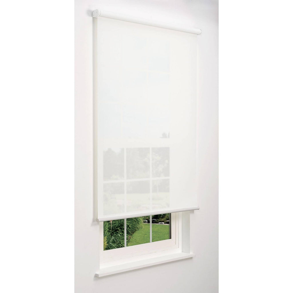 White 71 W x 78 H Cordless Solar Roller Shade A7328