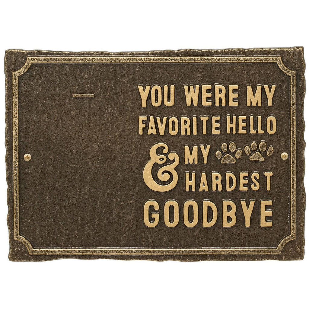 Pet Memorial Photo Wall Sign with Paw Prints and Picture Clip G794970