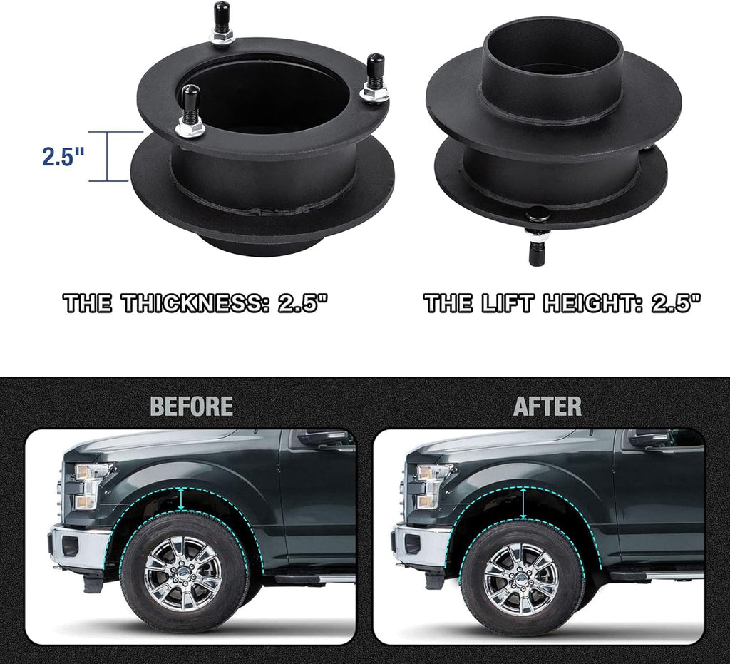2.5 Front Leveling Lift Kits for 4WD Dodge Ram Trucks T9557