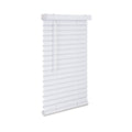 White Cordless Vinyl Mini Blind 27x22 W x 96 L L26017