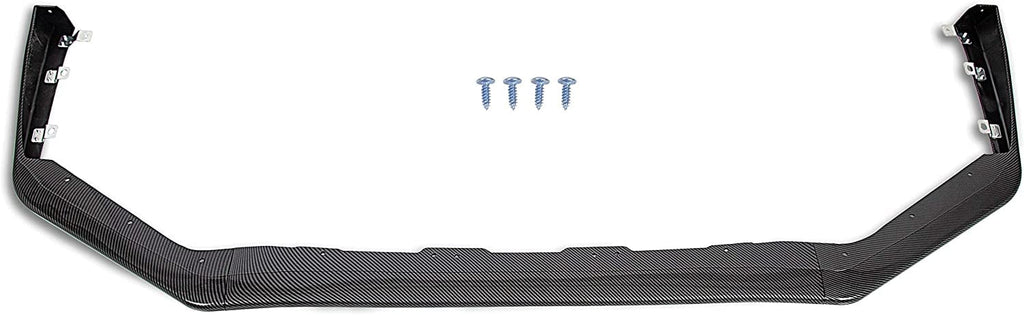 Carbon Fiber Look Front Bumper Lip Spoiler Splitter Side Body Kit Q42452