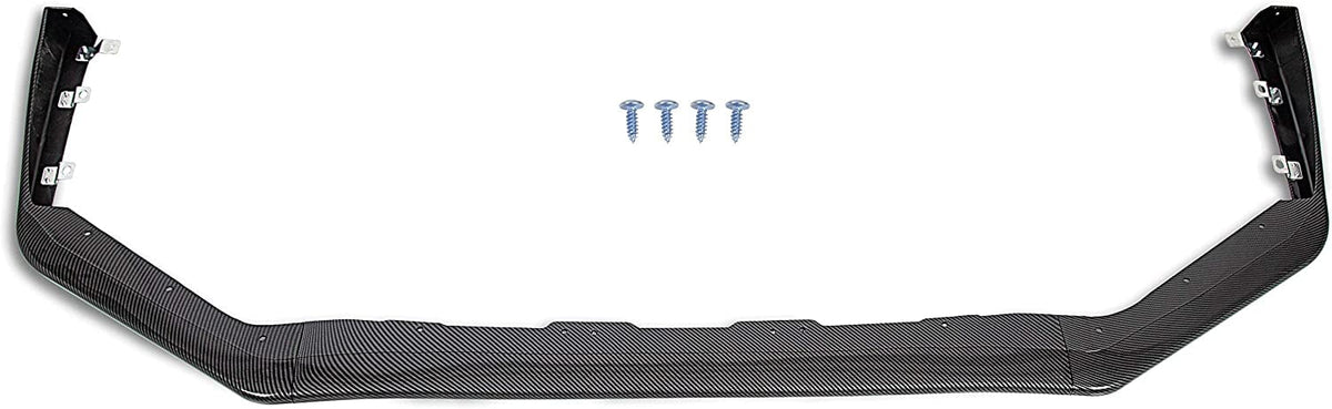 Carbon Fiber Look Front Bumper Lip Spoiler Splitter Side Body Kit Q42452