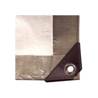 40 ft. x 60 ft. Heavy Duty Gray White Tarp L29729