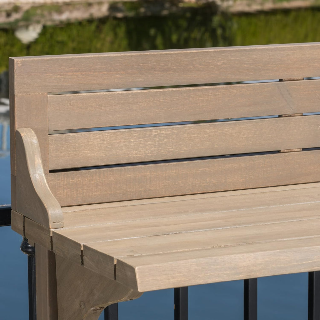 Grey Acacia Wood Bar Table X8122