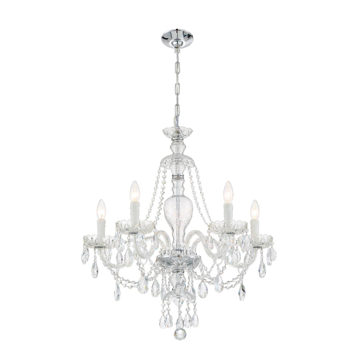 Chrome 5 Light Chandelier A42749