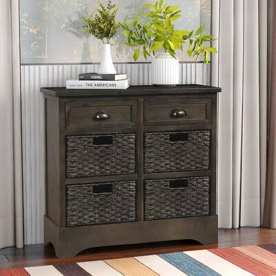 6 Drawer Brown Accent Chest X324