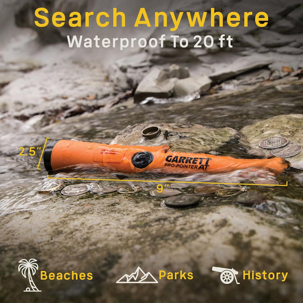 Waterproof Metal Detector with Camo Pouch N8049