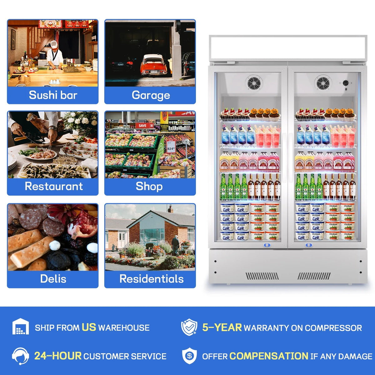 17.1 Cu.Ft Merchandising Refrigerator with Light Box L63294