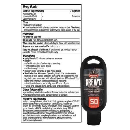 SPF 50 Sunscreen Lotion, 1.5oz, 12-Pack Y273
