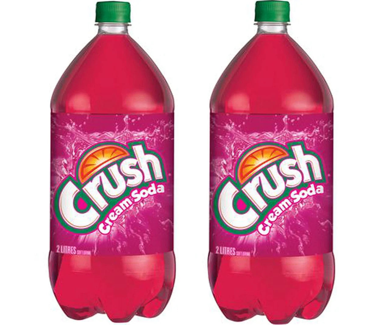 Crush Cream Soda Soft Drink 2 Bottles, 2 Litres each D5503