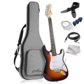 Sunburst-White Electric Guitar Bundle E12036