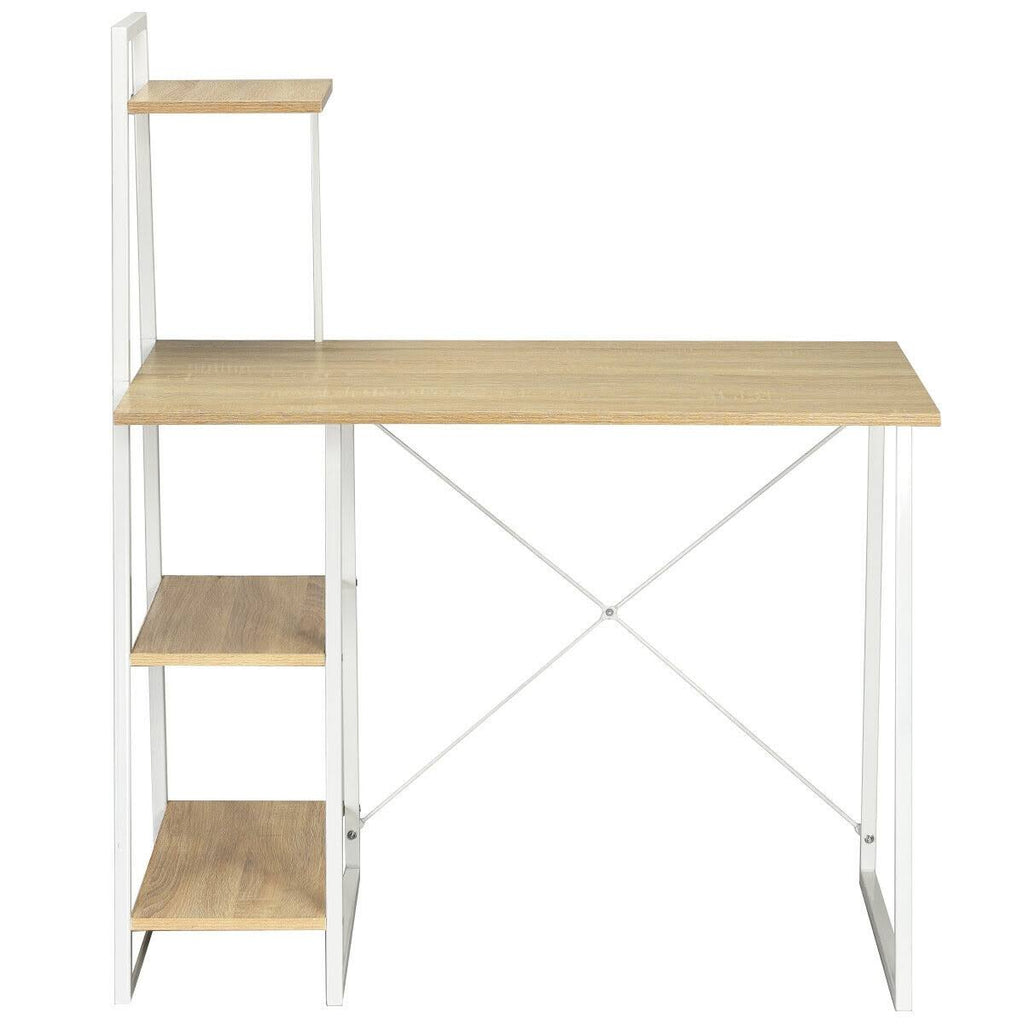 4 Tier Shelves Computer Desk X319