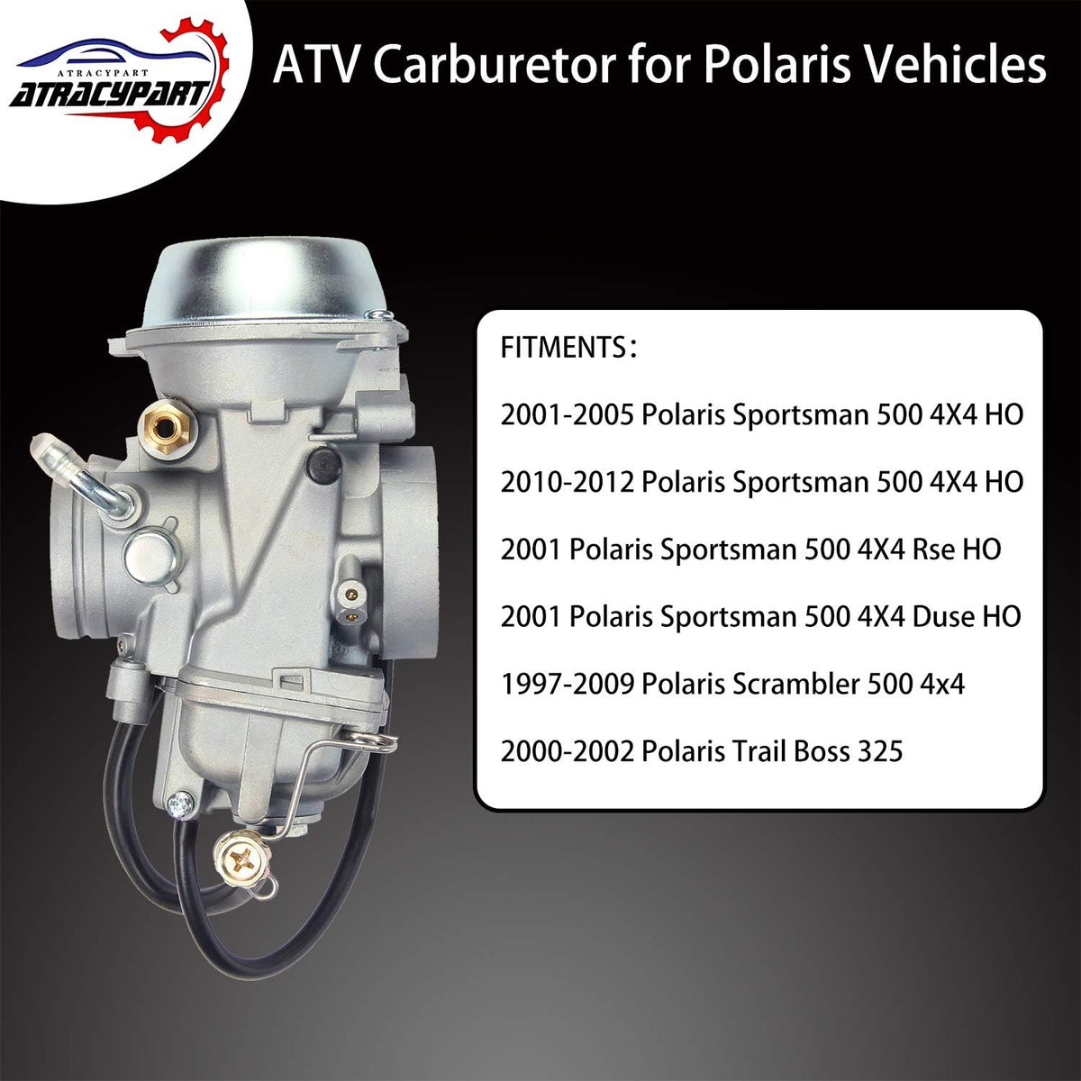 Carburetor Carb for Polaris Sportsman 500 4X4 HO, Pack of 2 J776004
