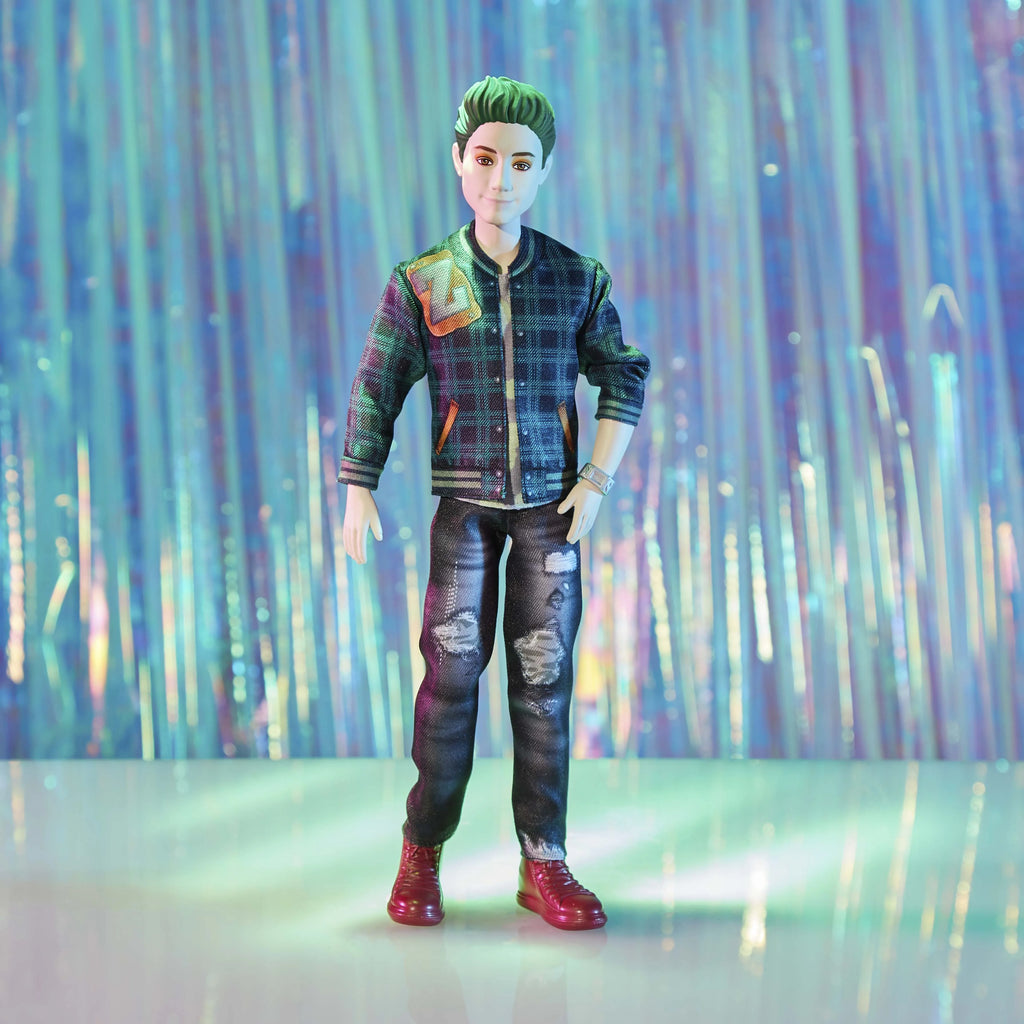 Zed Fashion Doll with Green Hair, Outfit, and Accessory I879361