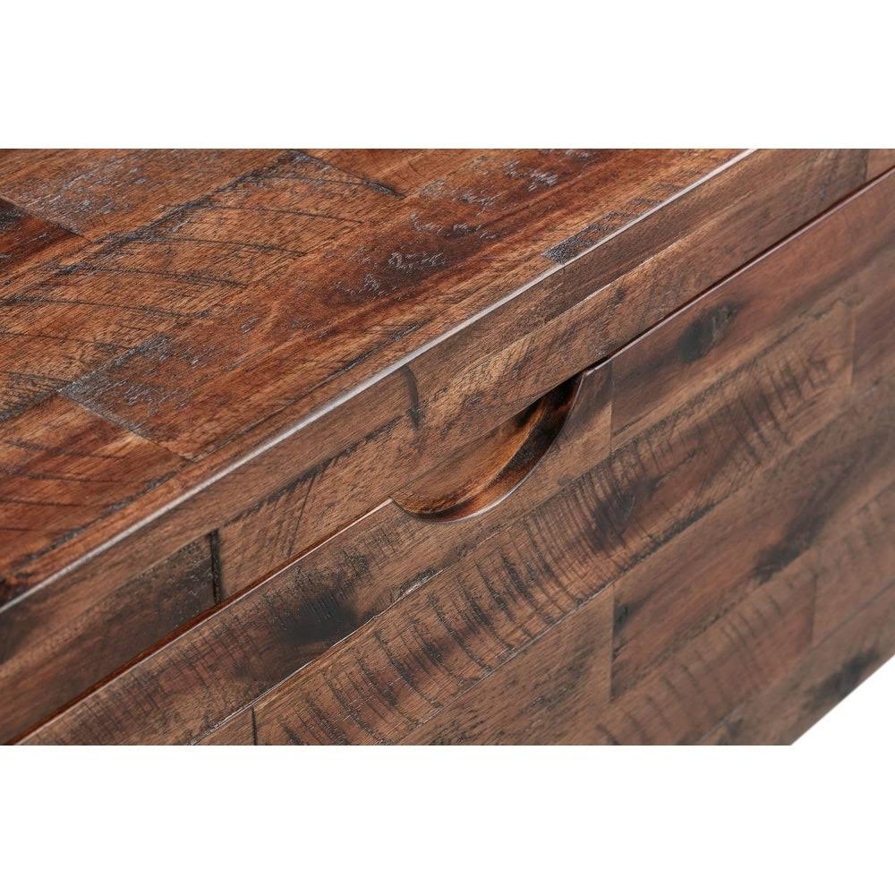Acacia Wood Storage Bench T590