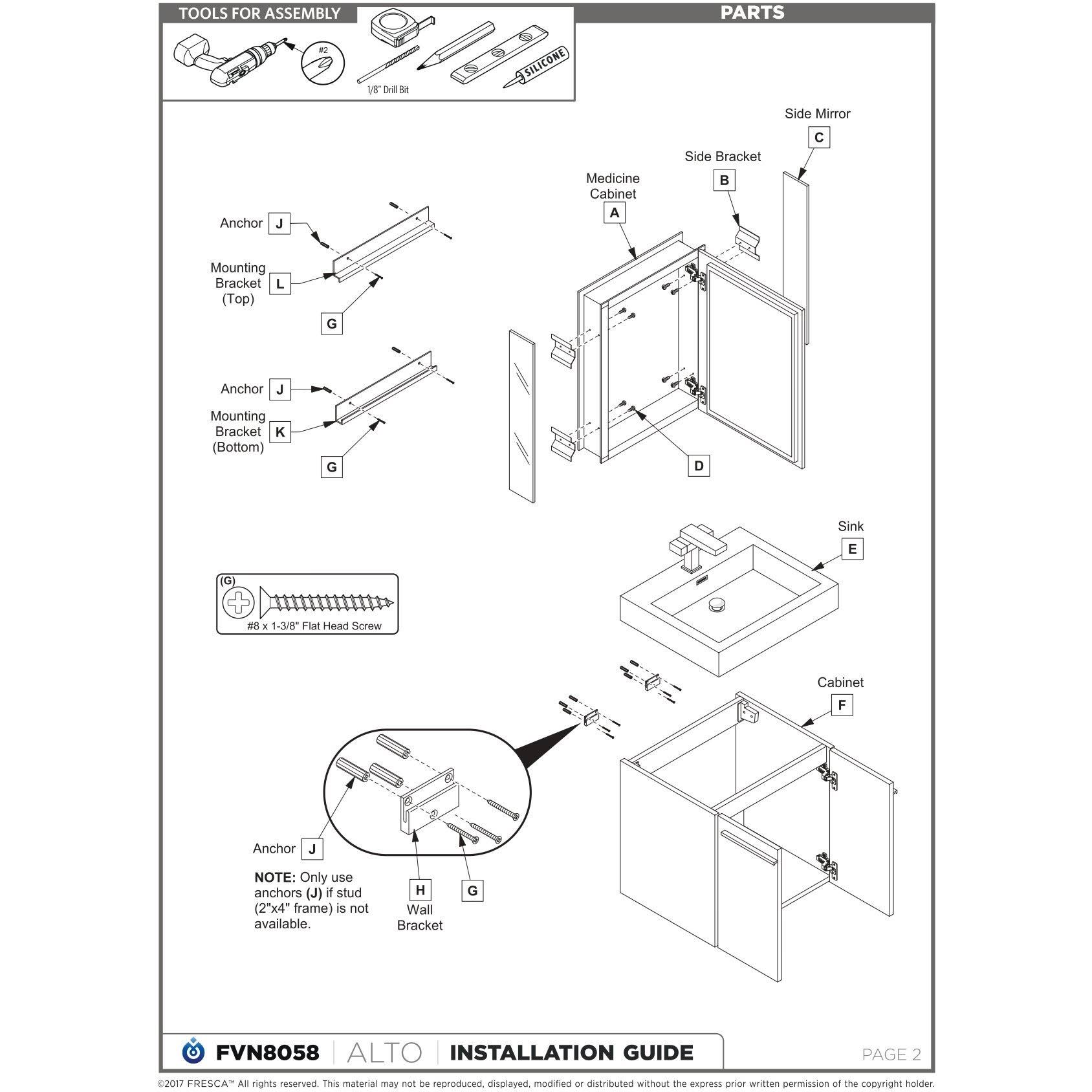 Walnut Bathroom Cabinet with Integrated Sink S965040
