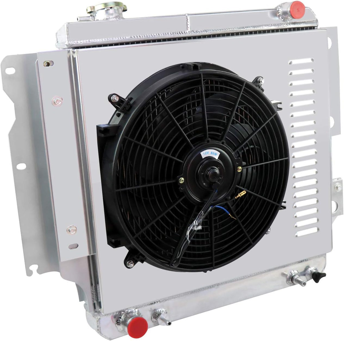 3 Row All Aluminum Radiator with Shroud Fan and Thermostat T834923