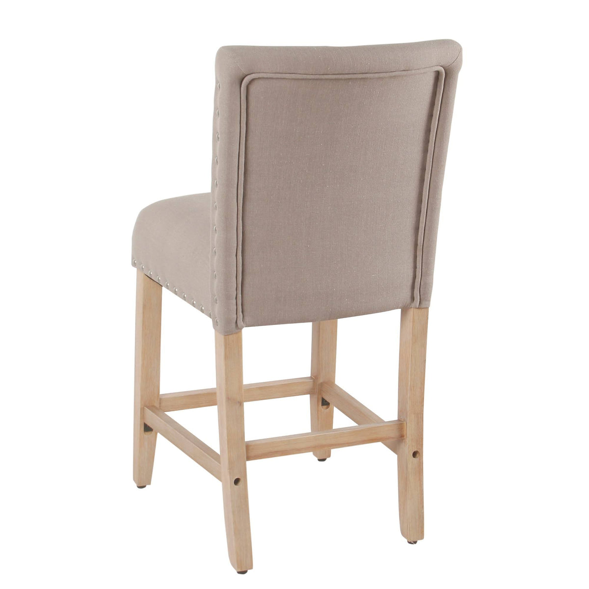 Tan Counter Stool with Nailheads U966032