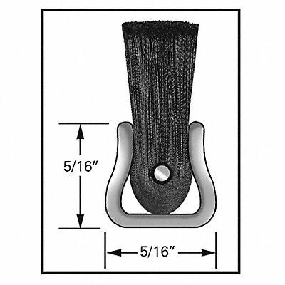 Nylon Strip Brush, 24 Brush Length, 5/16 Backing Height M8843
