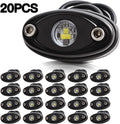 White LED Rock Lights 20PCS Waterproof A621