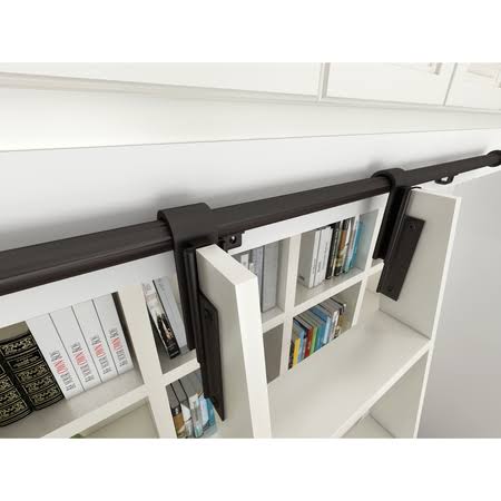 107 in. Un-Finished Maple Library Ladder Kit with 8 ft. Rail A740173