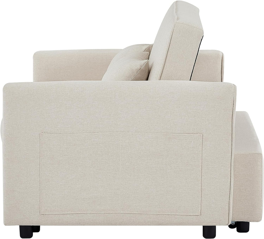 2 Seater Sleeper Sofa Bed with 2 Lumbar Pillows K173157