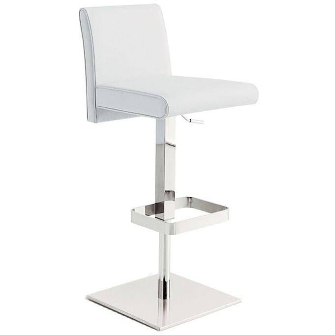 Italian Burgundy Leather Bar Stool I164