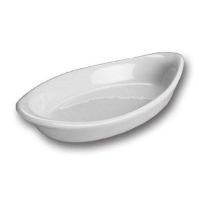 White 6 oz. Oval Welsh Rarebit Dish Q218