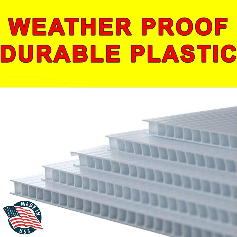 50 Pack Double-Sided Weatherproof Yard Signs T142