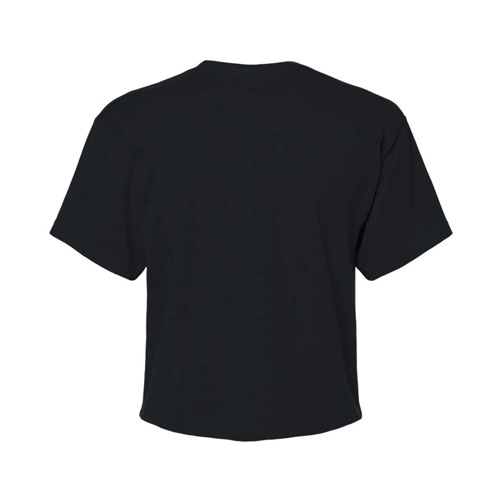 Juniors Cropped Cotton Blend T-Shirt L791