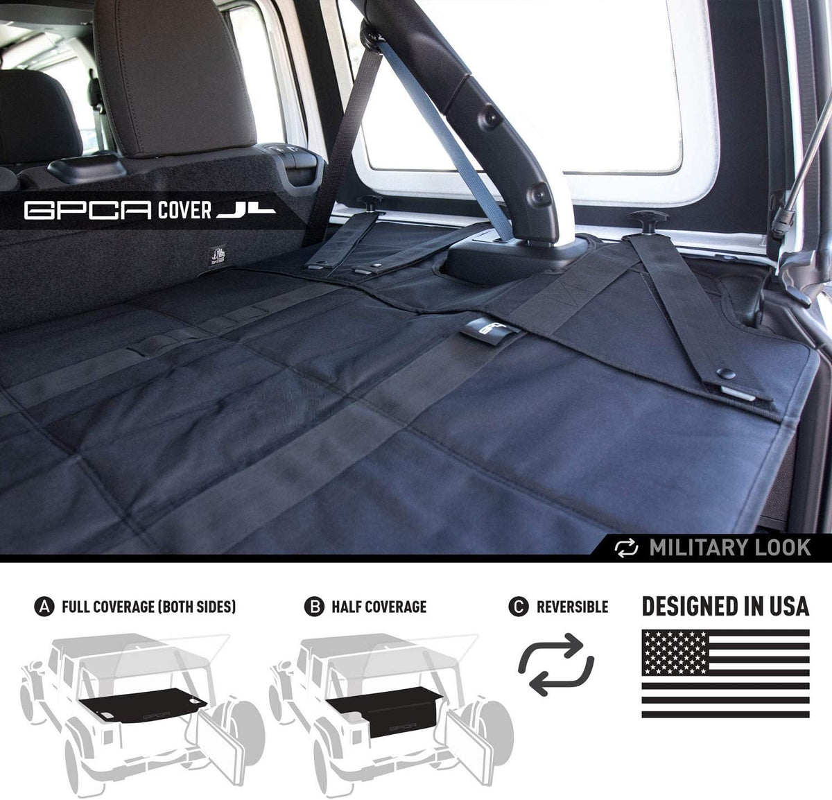 Reversible Cargo Cover for 4DR JL Hardtop Q4868