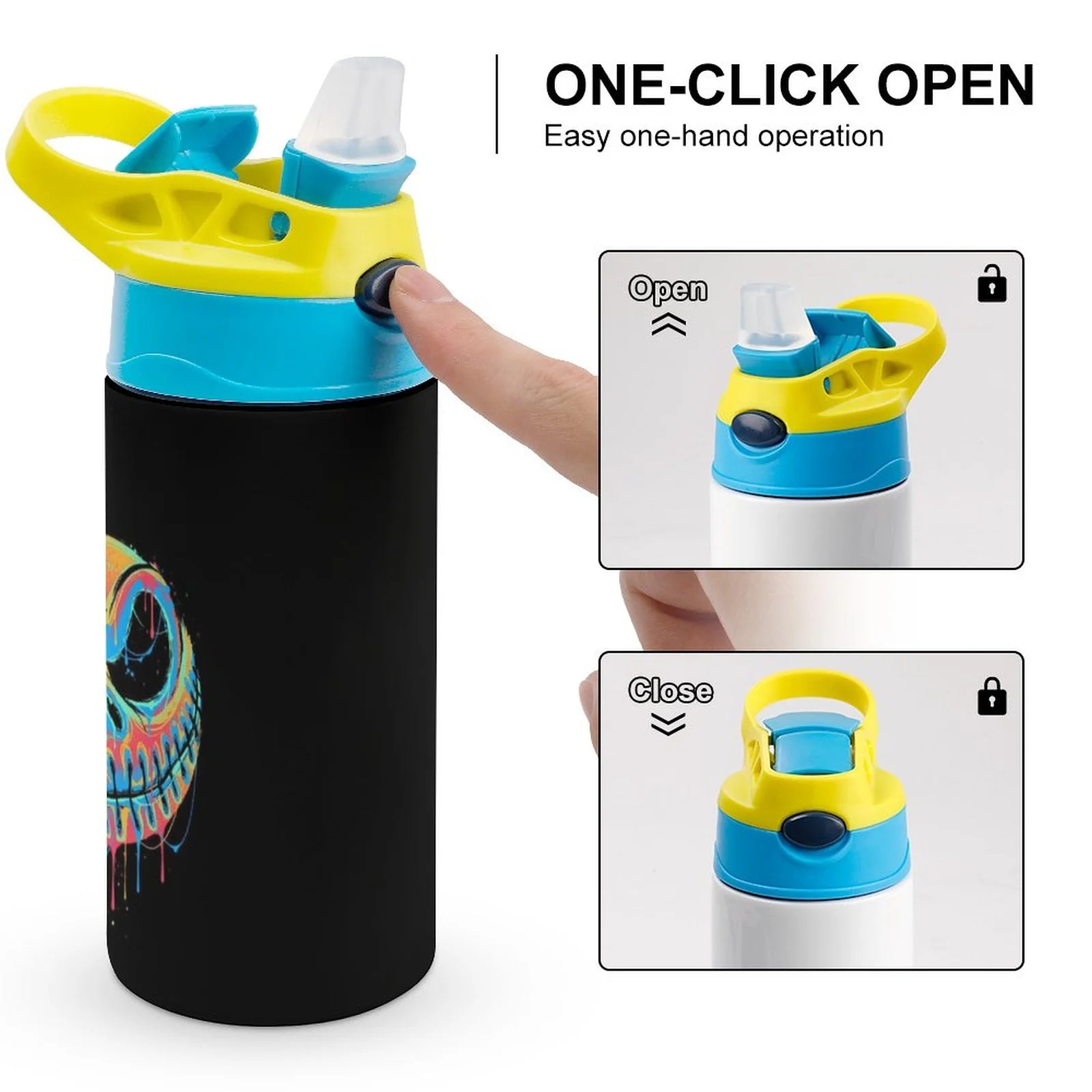 Insulated Stainless Steel Water Bottle with Straw L4953