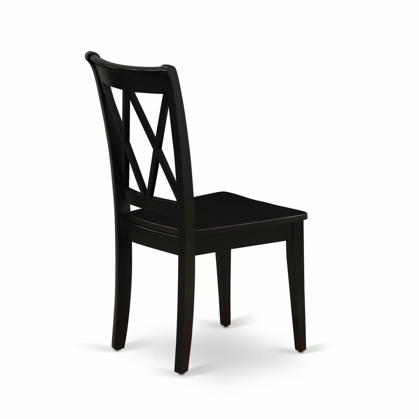 Black Wood Dining Chairs (Set of 2) K439