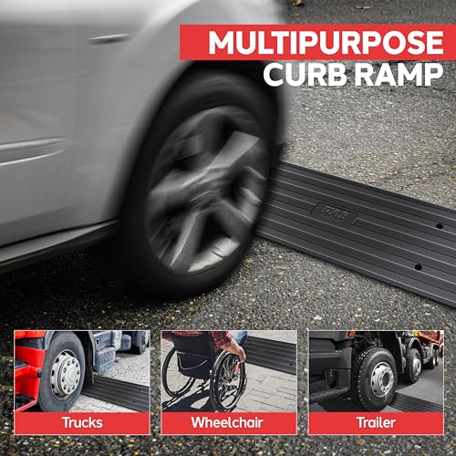 Heavy Duty Rubber Threshold Curb Ramp G60970