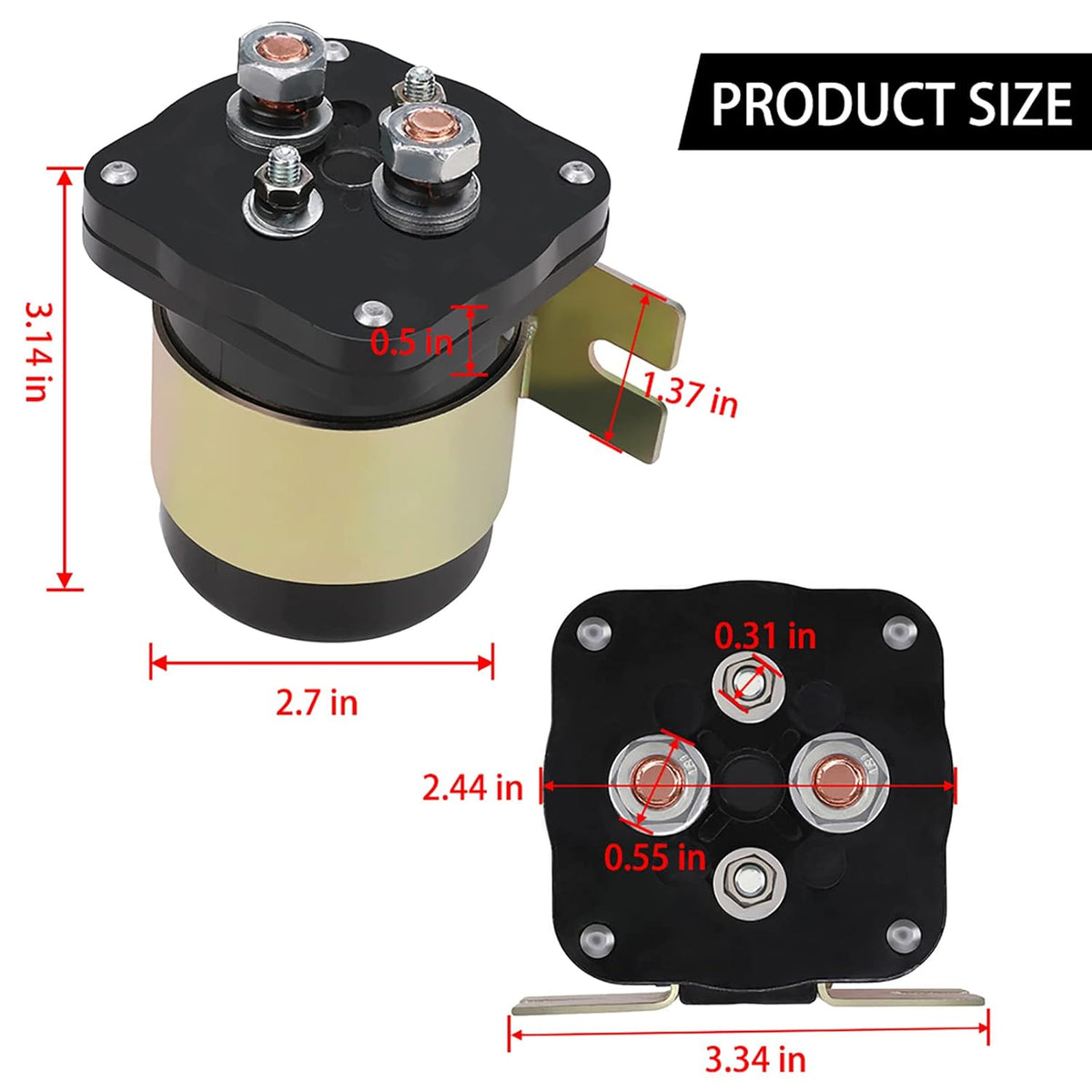 Pack of 2 500A Battery Relay Isolator I867604