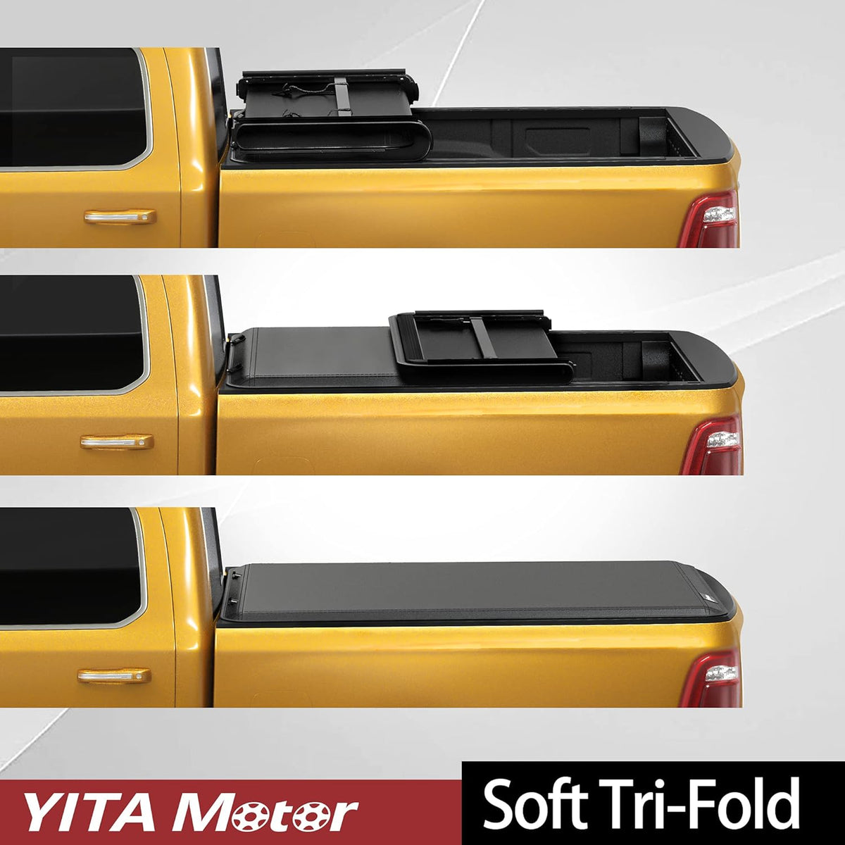Soft Tri-fold Truck Bed Tonneau Cover for 6.5 ft Bed J29029